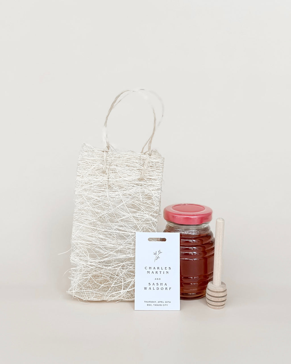 Abaca Bag Honey Gift Set